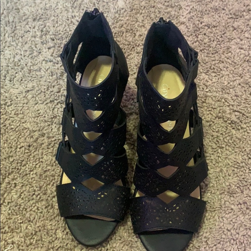 black heels